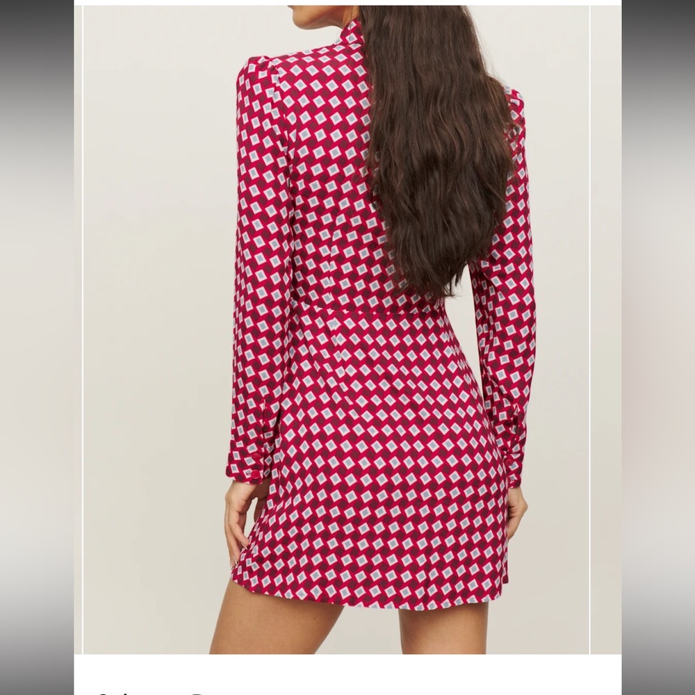 Reformation Geometric Button Up Dress - Picture 2 of 7